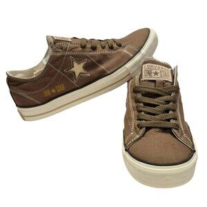 Converse One Star Vintage Low Top Sneakers Shoes Men's Canvas Brown Size 8.5